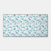 Muster mit Fisch und Seestern Schreibtischunterlage (Vorderseite)