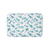 Muster mit Fisch und Starfish Badematte (Vorderseite)