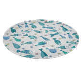 Muster mit Fisch und Starfish Schneidebrett (Ecke)