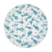 Muster mit Fisch und Starfish Schneidebrett (Vorderseite)