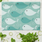 Muster mit Fischen Handtuch (Gefaltet)