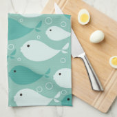 Muster mit Fischen Handtuch (Viertel Falte)