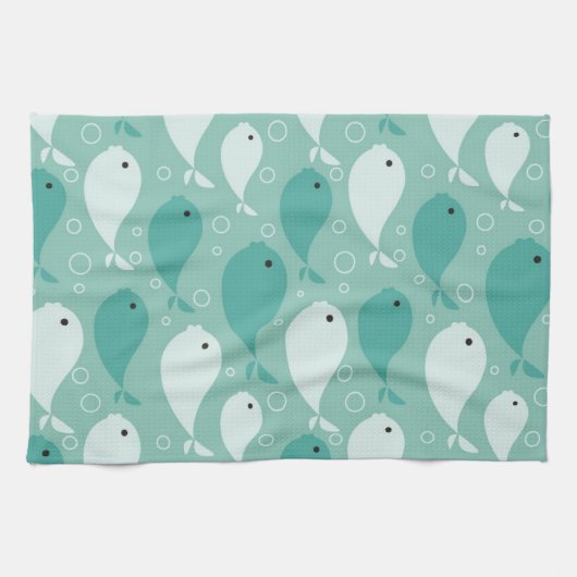 Muster mit Fischen Handtuch (Horizontal)