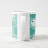 Muster mit Fischen Jumbo-Tasse (Rückseite)