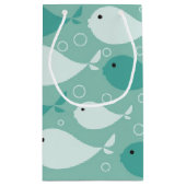Muster mit Fischen Kleine Geschenktüte (Rückseite)