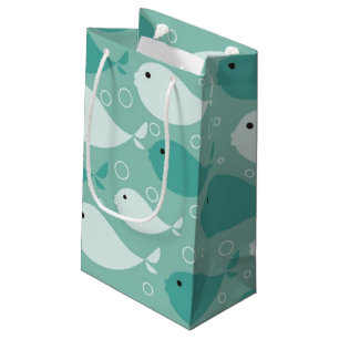Muster mit Fischen Kleine Geschenktüte