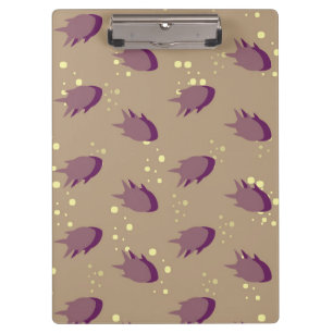 Muster mit Fischen Klemmbrett