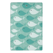 Muster mit Fischen Mini Klemmbrett (Rückseite)