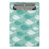 Muster mit Fischen Mini Klemmbrett (Vorderseite)