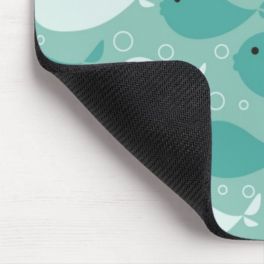 Muster mit Fischen Mousepad (Ecke)