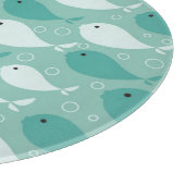 Muster mit Fischen Schneidebrett (Ecke)