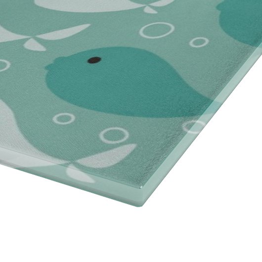 Muster mit Fischen Schneidebrett (Ecke)