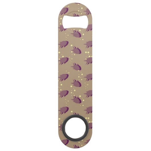 Muster mit Fischen Speedflaschenöffner (Vorderseite)