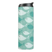 Muster mit Fischen Thermosbecher (Nach links gedreht)