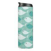 Muster mit Fischen Thermosbecher (Nach rechts gedreht)