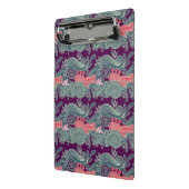 Muster mit Fischen und lila Welle Mini Klemmbrett (Gewinkelt2)