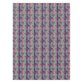 Muster mit Fischen und lila Welle Tischdecke (Vorderseite)