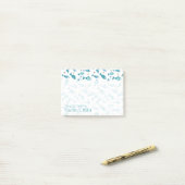 Muster mit Fischen und Starfish | addieren Ihren Post-it Klebezettel (Auf Schreibtisch)