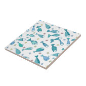Muster mit Fischen und Starfish Fliese (Seite)