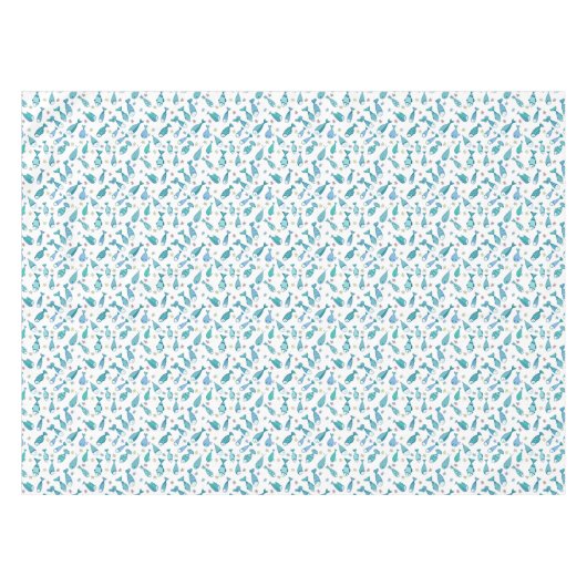 Muster mit Fischen und Starfish Tischdecke (Vorderseite (Horizontal))