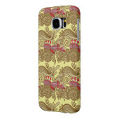 Muster mit Fischen und Welle Case-Mate Samsung Galaxy Hülle (Rückseite Links)