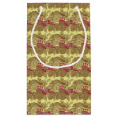 Muster mit Fischen und Welle Kleine Geschenktüte (Rückseite)