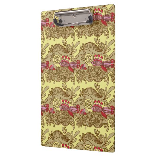 Muster mit Fischen und Welle Klemmbrett (Links)