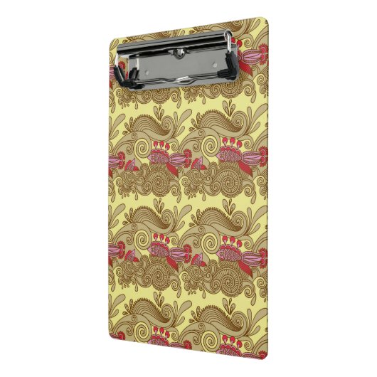 Muster mit Fischen und Welle Mini Klemmbrett (Gewinkelt2)