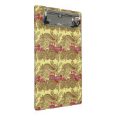 Muster mit Fischen und Welle Mini Klemmbrett (Schrägansicht)