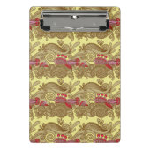 Muster mit Fischen und Welle Mini Klemmbrett (Vorderseite)