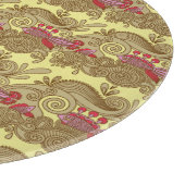 Muster mit Fischen und Welle Schneidebrett (Ecke)