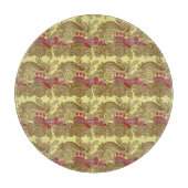 Muster mit Fischen und Welle Schneidebrett (Vorderseite)