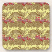 Muster mit Fischen und Welle Untersetzer (Vorderseite)