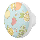 Muster mit Früchten und Beeren Keramikknauf (Rechts)