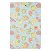 Muster mit Früchten und Beeren Mini Klemmbrett (Rückseite)