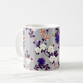 Muster mit Frühlingsblumen Muster mit Feder fl Kaffeetasse (Vorderseite Links)
