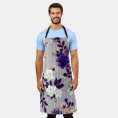 Muster mit Frühlingsblumen Muster mit Feder fl Schürze (Getragen)