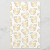 Muster mit gelbem Apfel Briefpapier (Vorderseite)