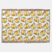 Muster mit gelbem Apfel Decke (Vorderseite)