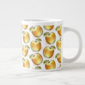 Muster mit gelbem Apfel Jumbo-Tasse (Rechts)