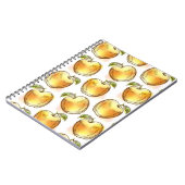 Muster mit gelbem Apfel Notizblock (Linke Seite)