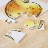 Muster mit gelbem Apfel Puzzle (Seite)
