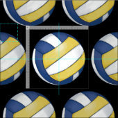 Muster mit gemaltem Volleyball Stoff (Kachel)