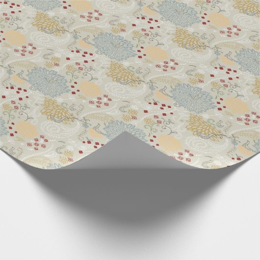 Muster mit geschliffenem Garten Geschenkpapier (Ecke)