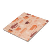 Muster mit Getränken und Text Fliese (Seite)