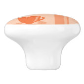 Muster mit Getränken und Text Keramikknauf (Seitenansicht)