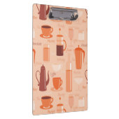 Muster mit Getränken und Text Klemmbrett (Rechts)