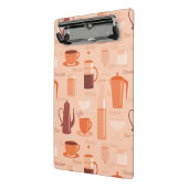 Muster mit Getränken und Text Mini Klemmbrett (Gewinkelt2)