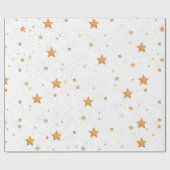 Muster mit goldenen Sternen Geschenkpapier (Flach)