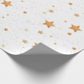 Muster mit goldenen Sternen Geschenkpapier (Ecke)